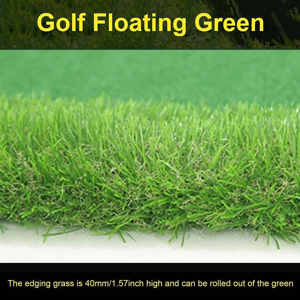 Floating Green Pool， Putting Green Minigolf Übungshilfe Hinterhof Indoor Outdoor Pool