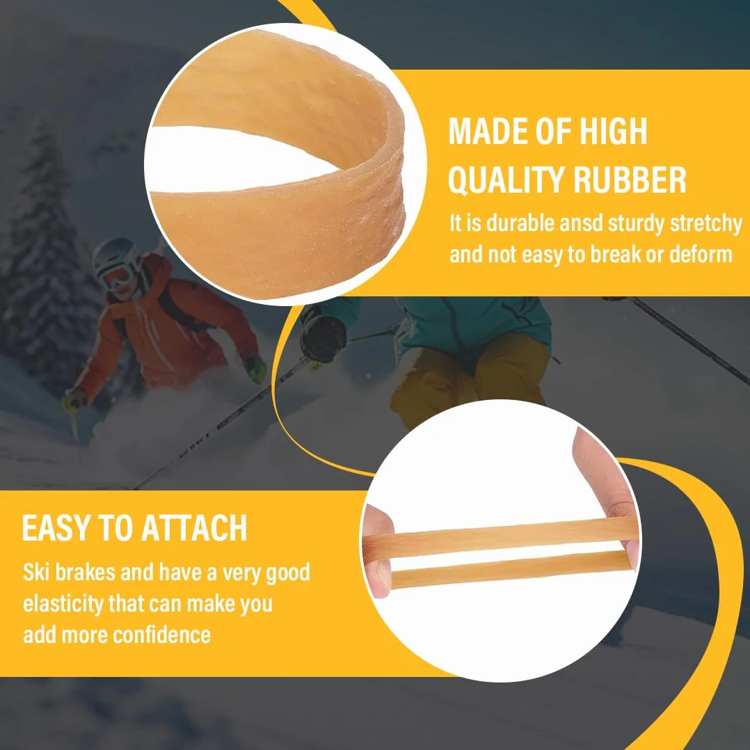 WUSJCOF 20er Pack Bindungshalter Ski-Stoppergummis Bindungs Gummi