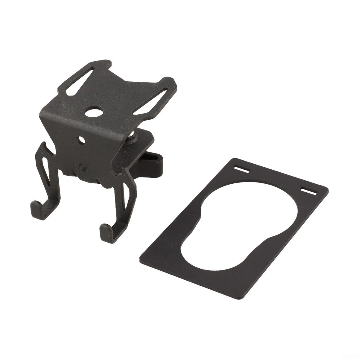 Camping-Gaskartuschenhalter, Eisen-F-Klemmen-Aufhänger für ≤ 2,5 cm Tische, platzsparender Flaschenöffner, Haken zum Kochen im Freien (Haken + Brett)