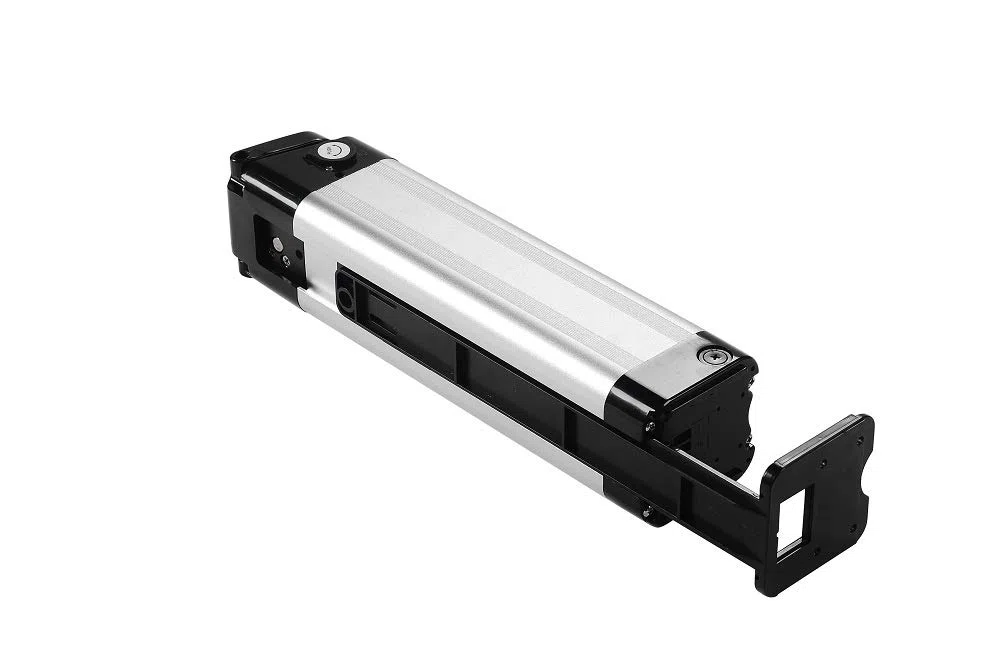 SEASON Ebike Akku 24V 10.4Ah Li-ion Akku Sitzrohr Batterie in Silber OHNE Ladegerät für u.a. Trio Phylion MiFa Rex