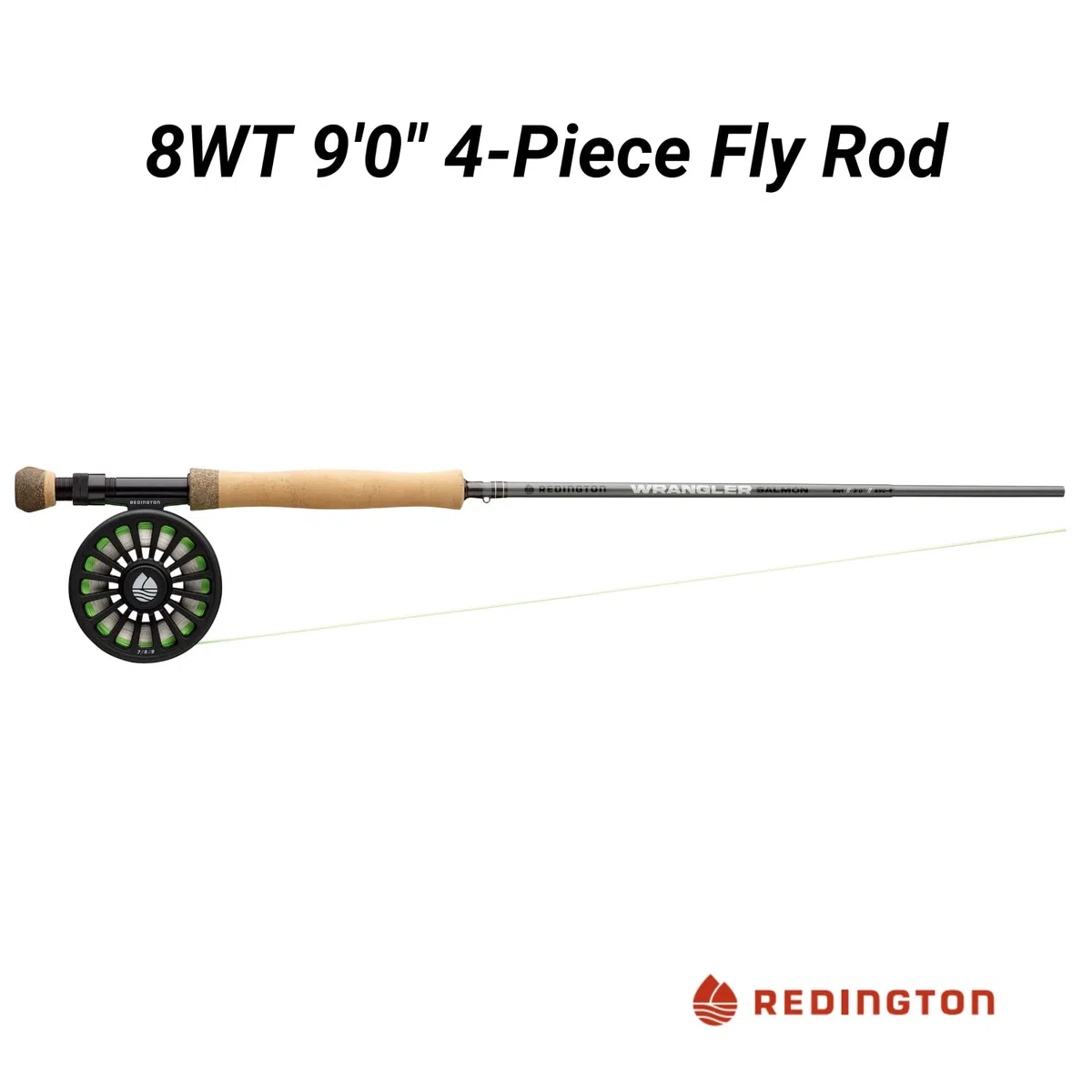 Redington Wrangler Fliegenfisch-Set, mittelschnelle Angelrute, Crosswater Rolle, Fliegenschnur, Vorfach und Tragetasche