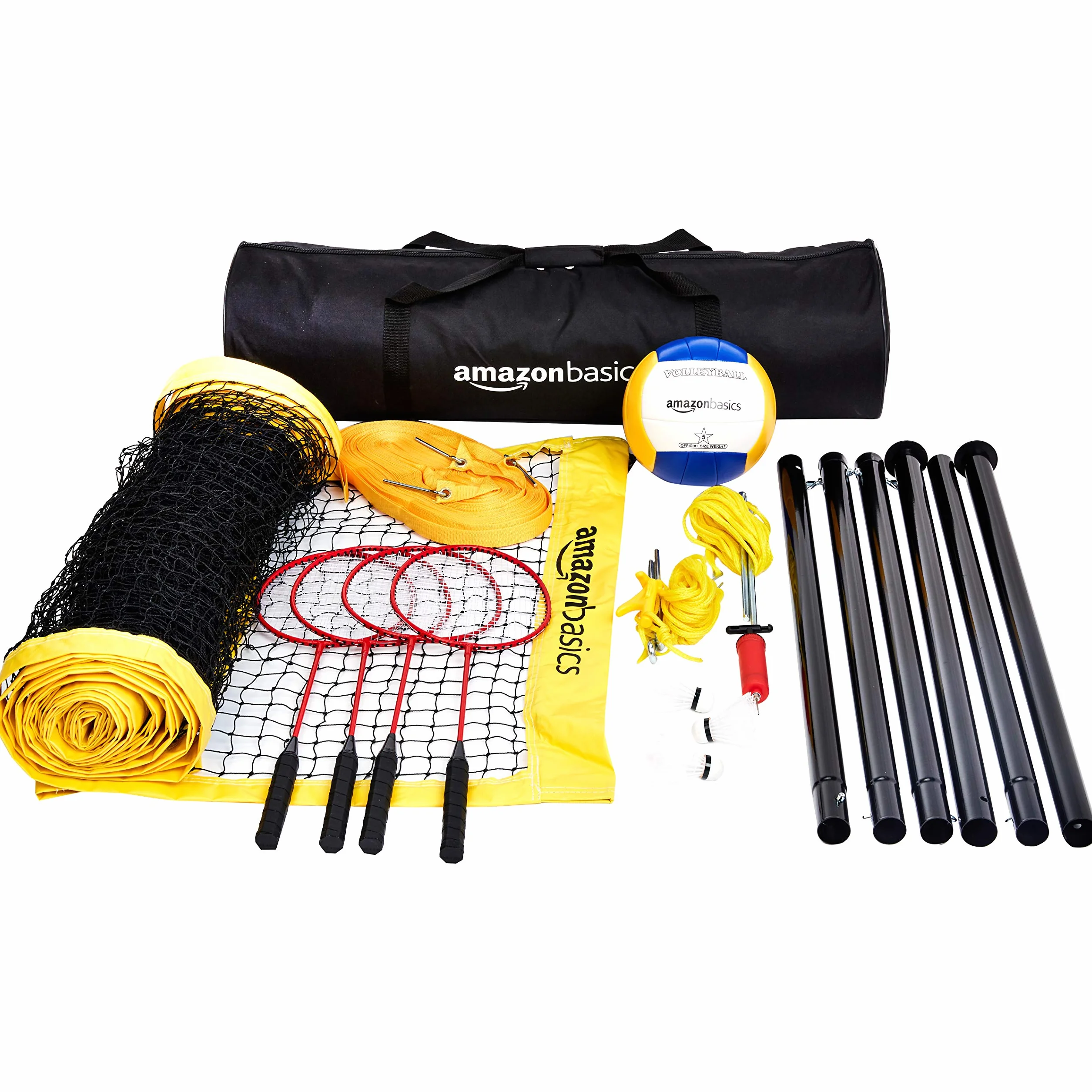 Amazon Basics Volleyball-Badminton-Kombiset