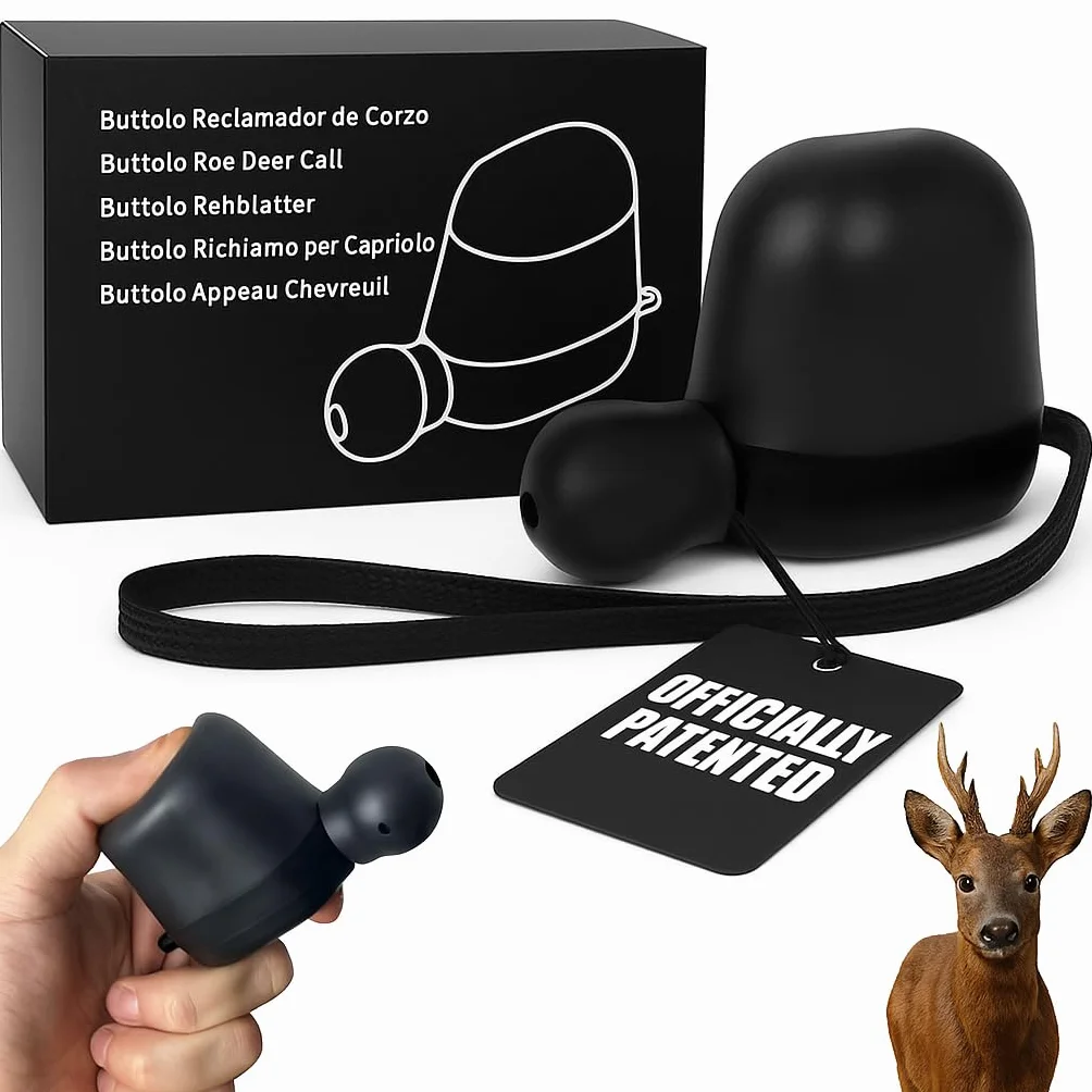 Buttolo Rehblatter Original Lockinstrument für Rehwild mit Anleitung und Kordel