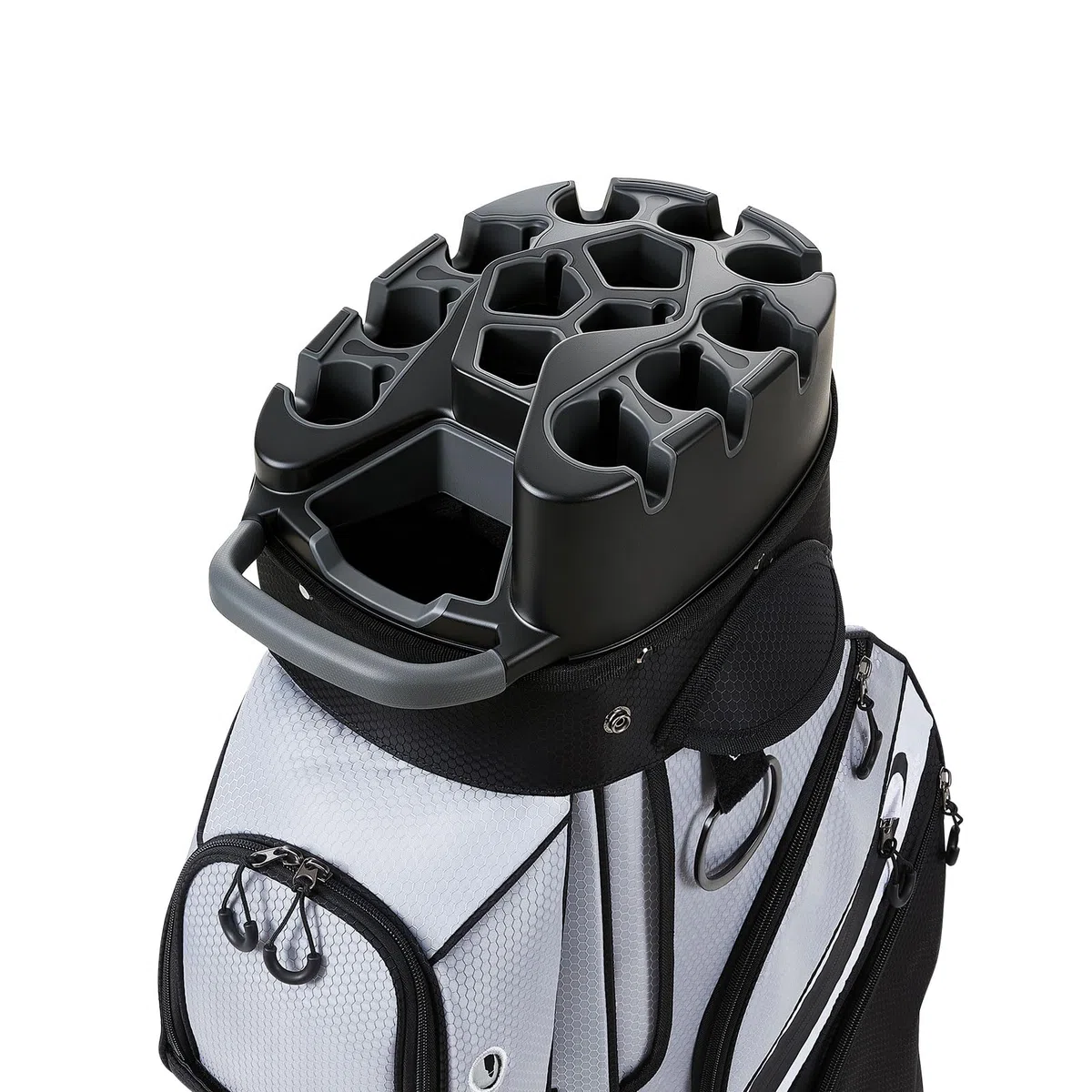 VEVOR Golftasche mit 14-fache Durchgehenden Schlägerfächern Tragegriffen Stautaschen Schultergurt Regenschutzhaube Leichtgängigen Reißverschlüssen Golfbag aus Strapazierfähigem 500D Polyester