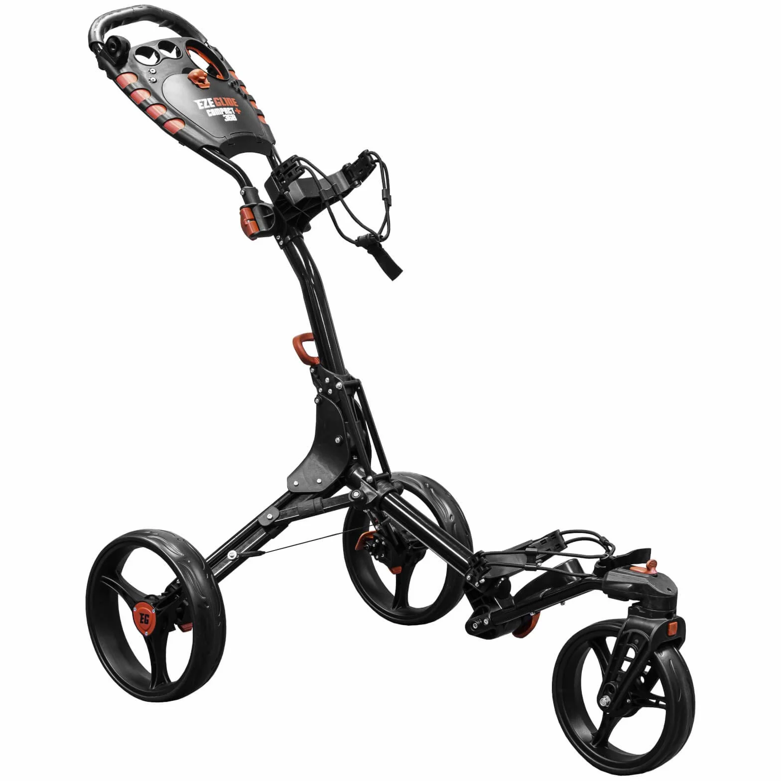 Unisex Compact+ 360 Golftrolley, Anthrazit/Rot, Einheitsgröße