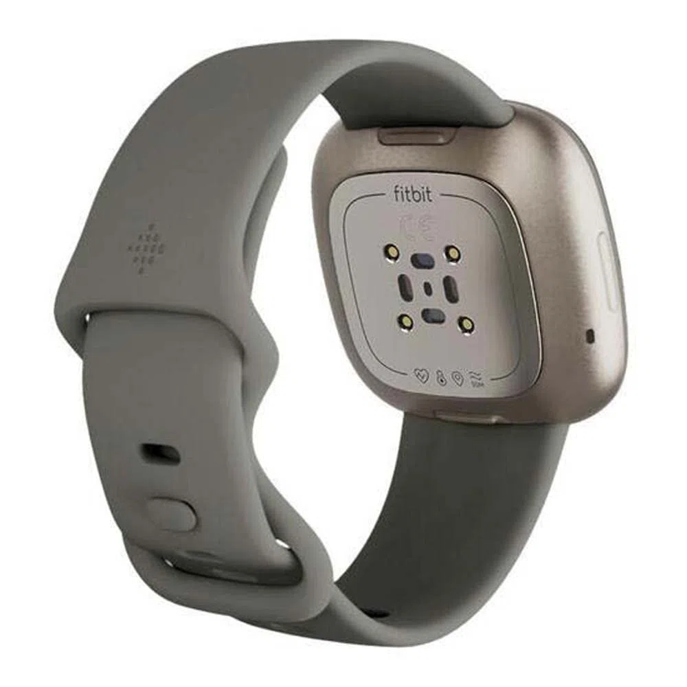 Fitbit Sense Advanced Smartwatch with Tools for Heart Health, Stress Management & Skin Temperature Trends, Sage Grey / Silver