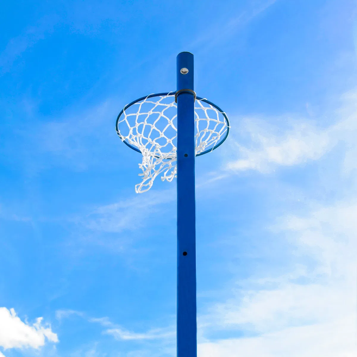 FORZA freistehender Netball-Korb und Netz - portabel Korbball-Netz und Pfosten - Ständer mit Rädern