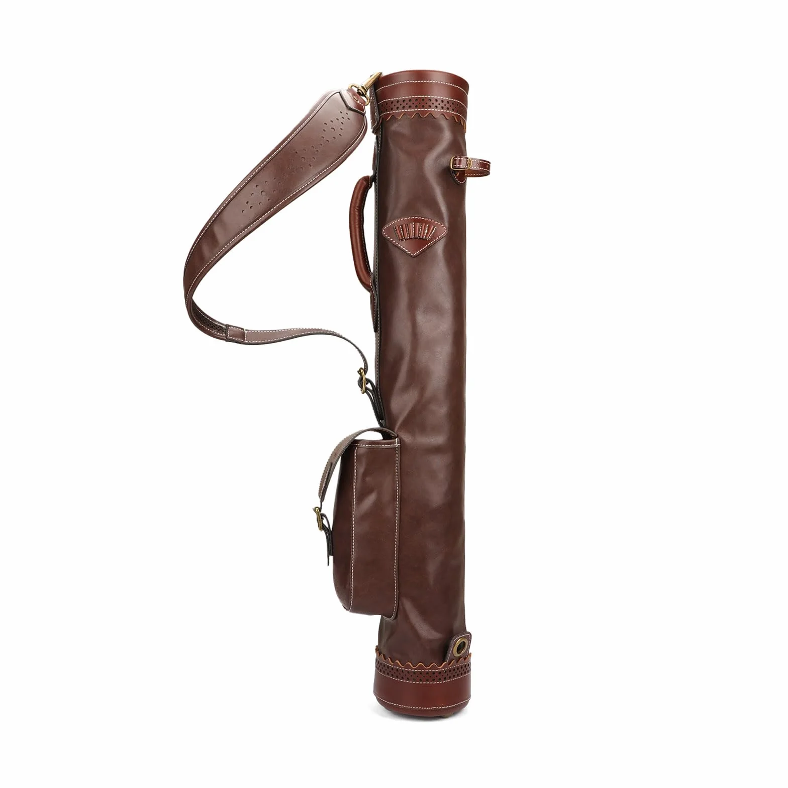 Tourbon Vintage Golf Sonntag Tragetasche mit Balltasche, tragbare Golfschläger-Reisetasche für Tauchbereich