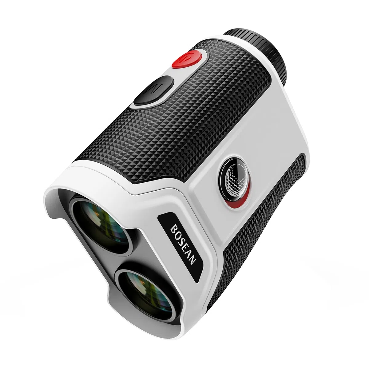 BOSEAN Golf Entfernungsmesser mit Steigungsschalter, Pin Schloss & Vibration, Magnetischer und Scanmodus mit 7X Vergrößerung und HD-Objektiv, 1200 Yards wiederaufladbarer Rangefinder Golf
