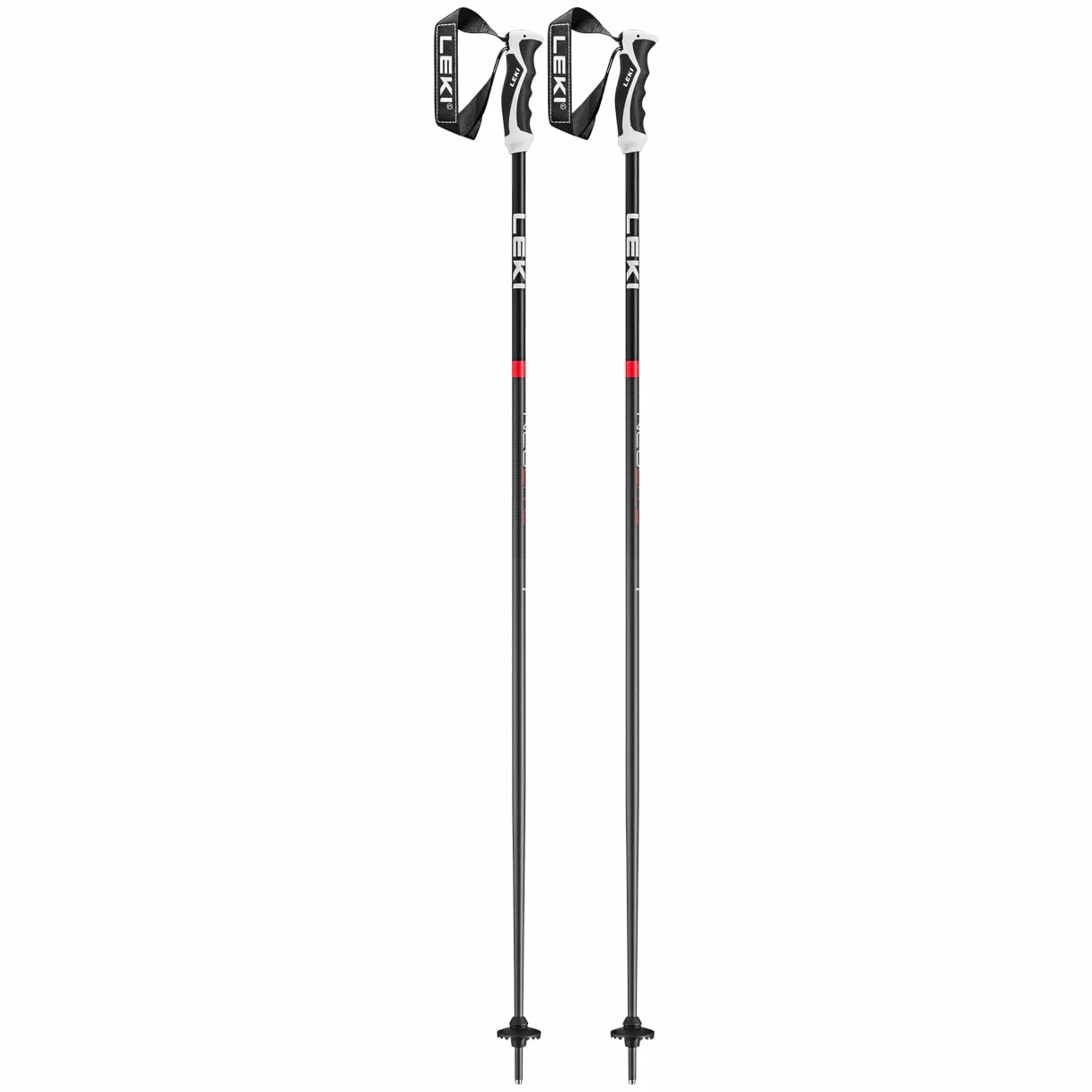 LEKI NEOLITE Stöcke 2025 Dark Anthracite/Black/Bright red