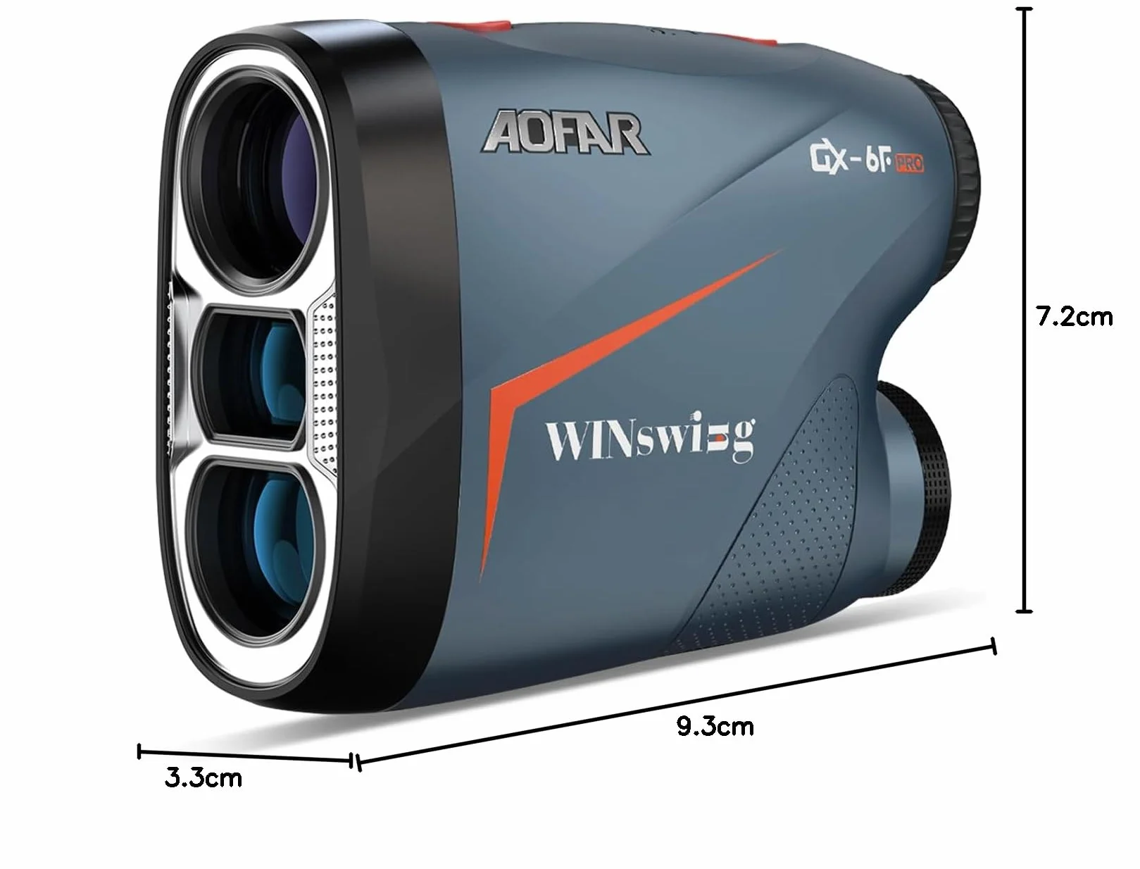 AOFAR GX-6F PRO Golf Laser Entfernungsmesser mit Neigung Geräten, 600Y, Kontinuierlichem Scan, Flaggensperre mit Pulsvibration, Zugelassen für den Wettbewerb, 0,2-Sekunden-Auslesung, Upgrade-Version