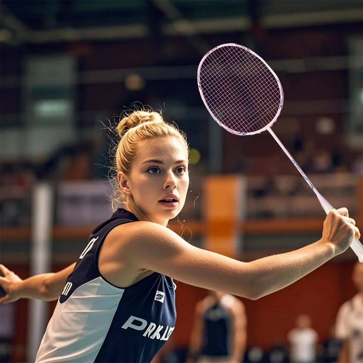 Badminton SchläGer Profi，Badminton SchläGer,Professionelle Ausbildung Unterhaltung Federball Set Mit 82 Gramm Kohlefaser,Bestehend Aus 2 Raketten,2BäLlen Und 1 Tasche(Fd01)