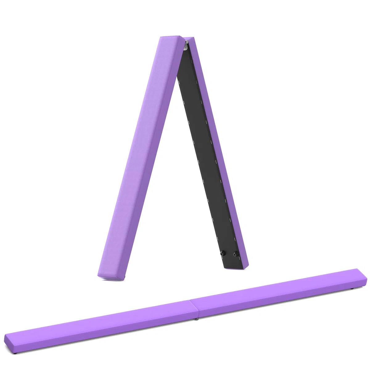 U`King Folding Gymnastik Schwebebalken, Gymnastik bar 2.1m/220 lbs Faux Suede Folding Gymnastik Ausbildung Balance Beam für Home Gym Training Übung Sport