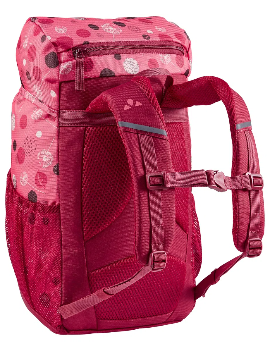 VAUDE Kinderrucksack Skovi für Jungen & Mädchen, komfortabler Wanderrucksack Kinder 10 L in lila, Wetterfester Schulrucksack mit viel Stauraum & reflektierende Elemente, pastel lilac