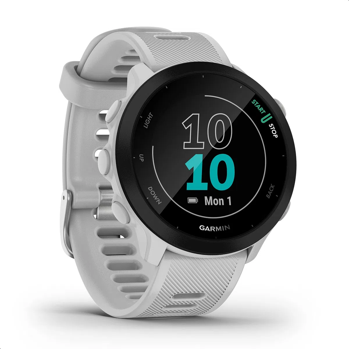 Garmin [renewed] Forerunner 55 – GPS-Laufuhr mit 1,04“ Always-On-Farbdisplay, täglichen Trainingsempfehlungen, Laufzeitprognose, über 15 Sport-Apps und bis zu 14 Tagen Akkulaufzeit [Generalüberholt]
