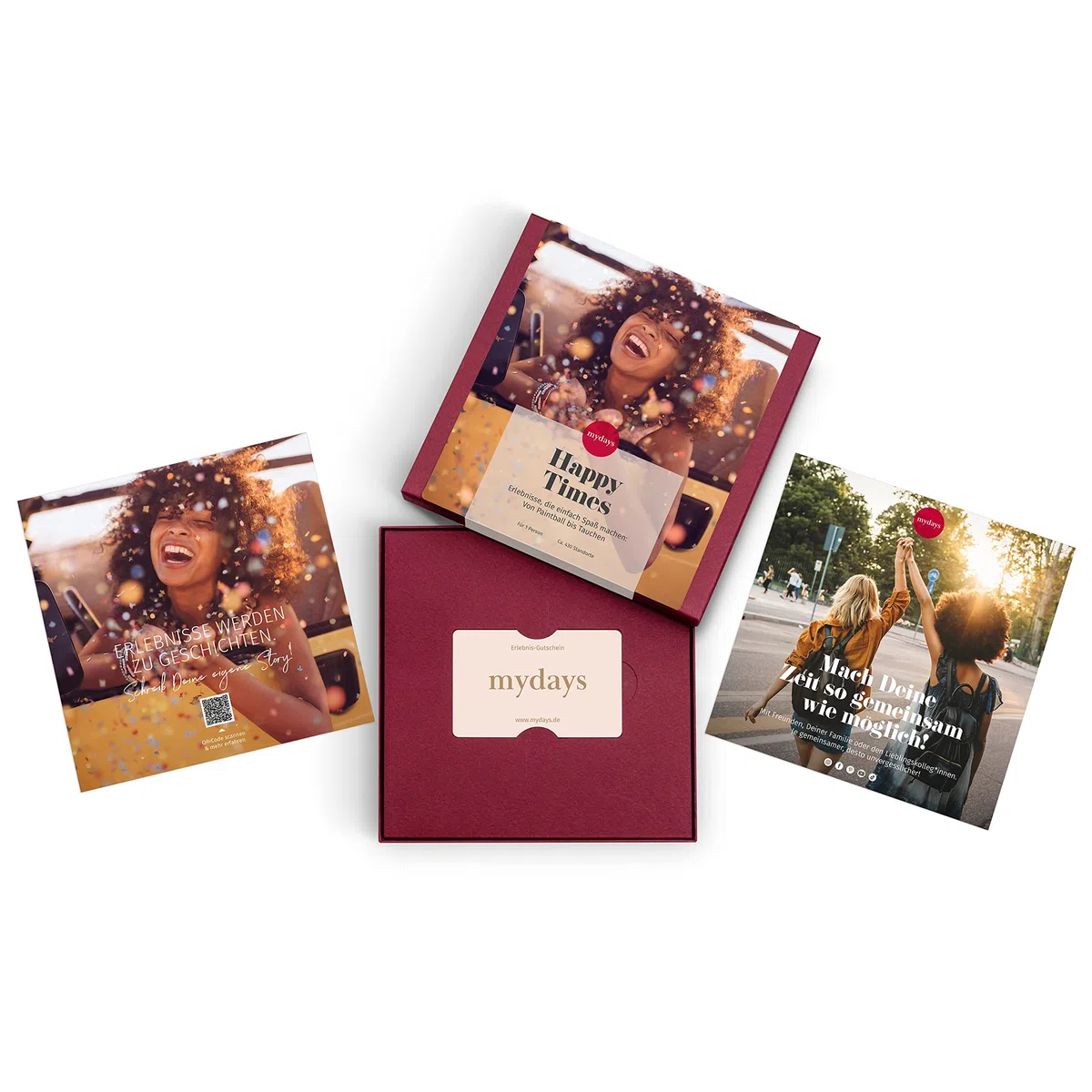 mydays Geschenkbox Happy Times, für 1 Person, freie Erlebnis-Auswahl an ca. 973 Orten