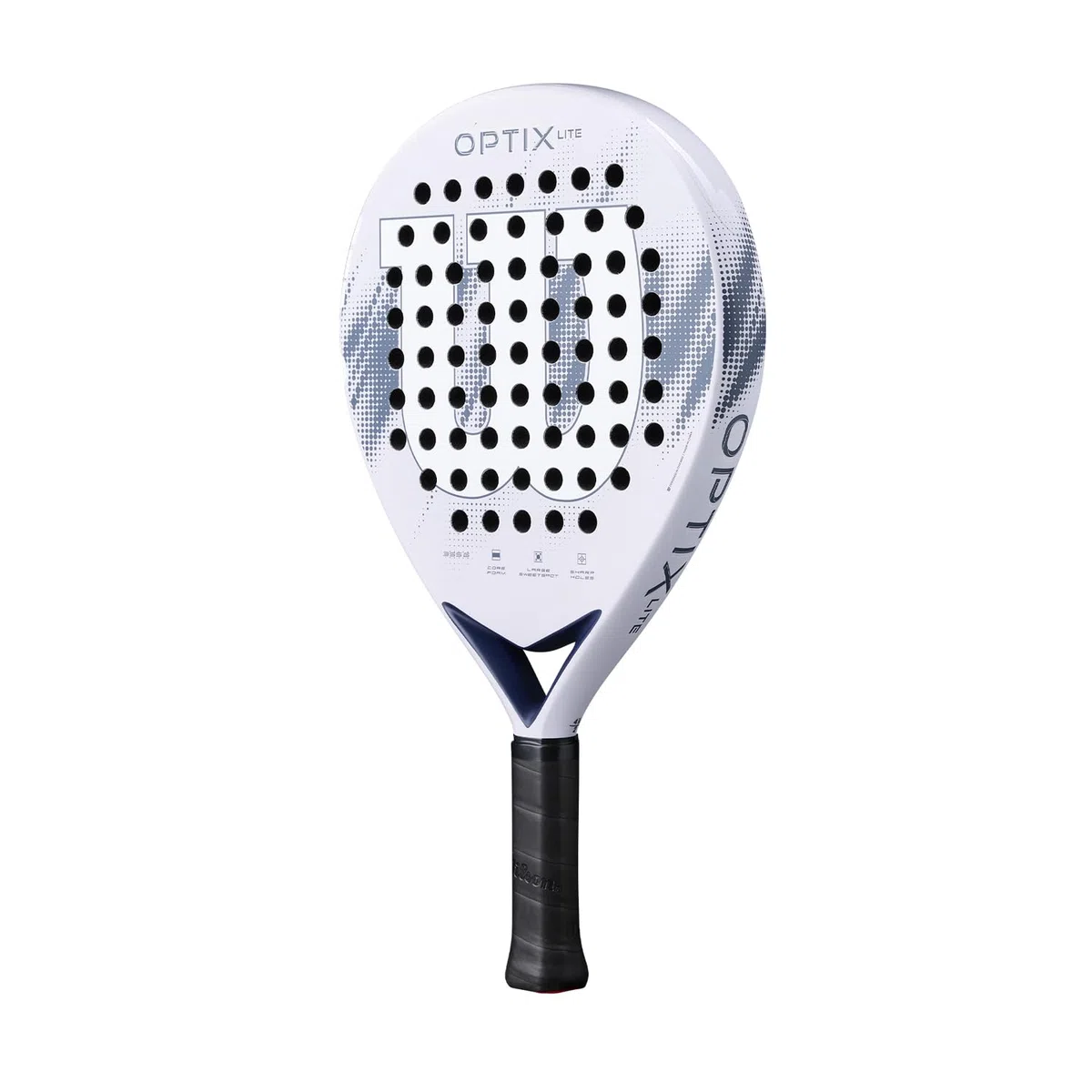 Wilson Optix V2 Lite Padel-Schläger, Anfängerfreundlicher Schläger, Mit Leichter Glasfaseroberfläche, Perfekt für Training oder Freundschaftsspiele