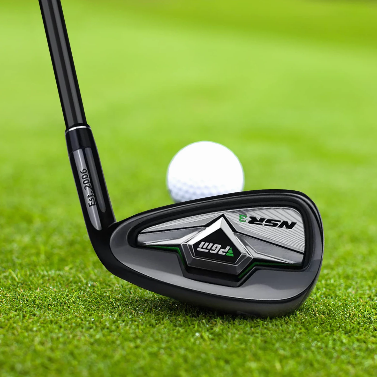 PGM Golfschläger NSR III Golf Iron Thru Gap Wedge mit Graphitschäften für Rechtshänder - S/R Flex