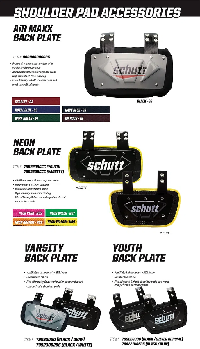 Schutt Sports Air Maxx Backplate