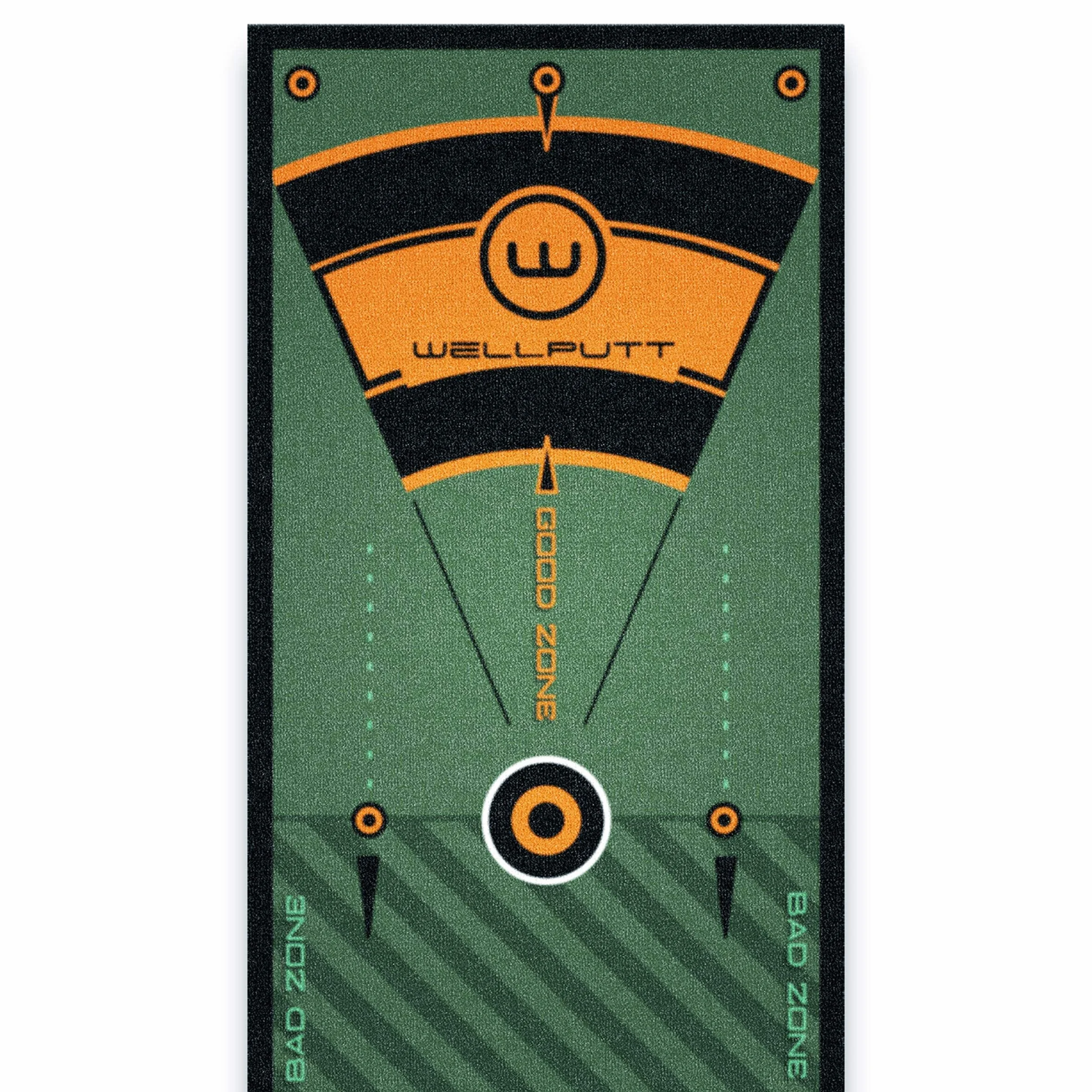 WELLPUTT - Puttingmatte Golftraining - 3m grün
