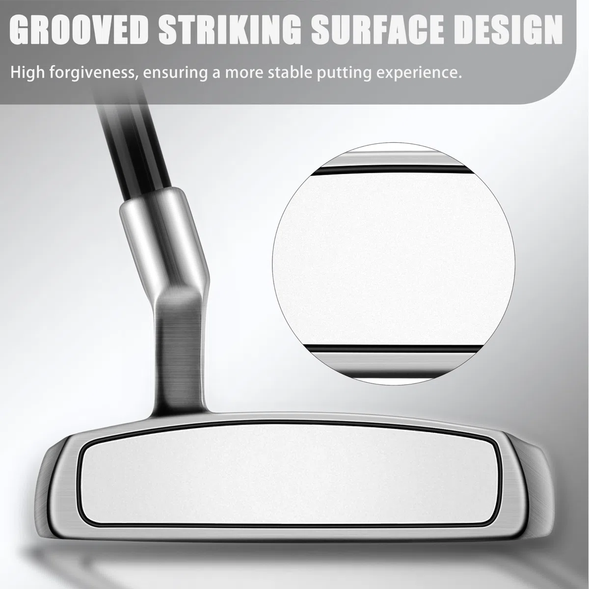 PGM Golf Putter for Men and Women - High MOI Mallet with Easy Alignment - Lightweight Graphite Shaft - Low Center of Gravity for Straighter Putts