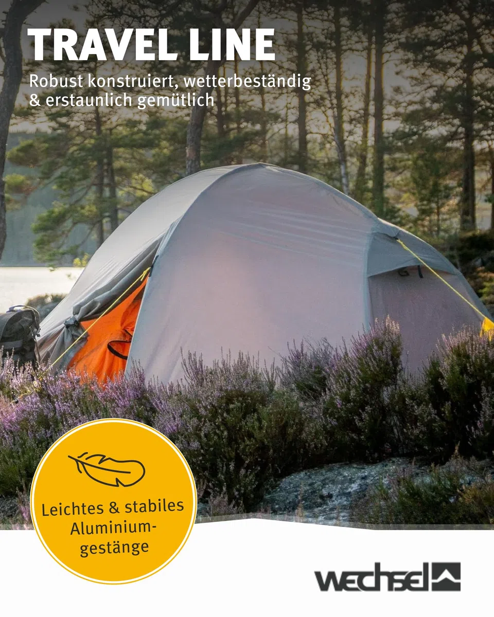 Wechsel Groundsheet Venture 1 I Schwarz I robuste Zelt-Unterlage Boden I Zeltplane wasserdicht mit 7000mm Wassersäule I Bodenplane aus 75D Polyester I Camping-Plane zum Schutz vor Nässe & Schmutz
