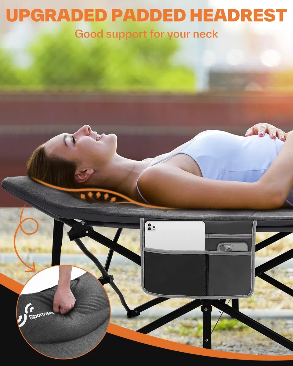 Sportneer Feldbett Gästebett Bis 204KG, 69cm/ 79cm Campingbett feldbett klappbar für Camping Reisen Indoor Outdoor Strand und Garten