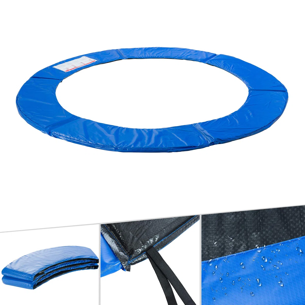 Arebos Trampolin Randabdeckung Federschutz | Trampolin Randschutz | Trampolinzubehör | 396 cm | aus PVC und PE | Reißfest | 100% UV-beständig