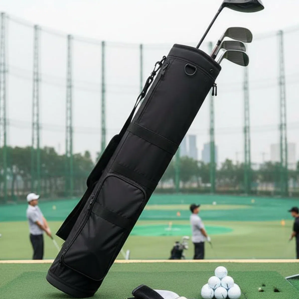 Faltbare Golftasche faltbar leichte Golf-Tragetasche tragbar leichte Golfschlägertasche für Anfänger, Junioren, Reisen, Driving Range, Kurzplatz