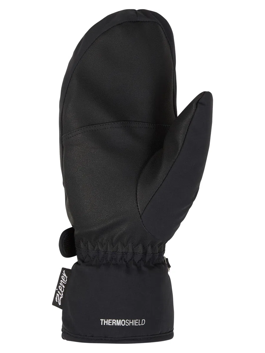 Ziener Damen KISARI Ski-Fäustling/Wintersport | wasserdicht, PFC frei, Black