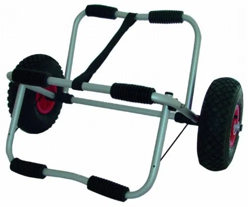 Navyline klappbarer Kanuwagen – platzsparend zerlegbar, Stabiler Transportwagen für Kanu & Kajak, leichtes Aluminiumgestell, pannensichere Räder, ideal für Strand, See & Outdoor