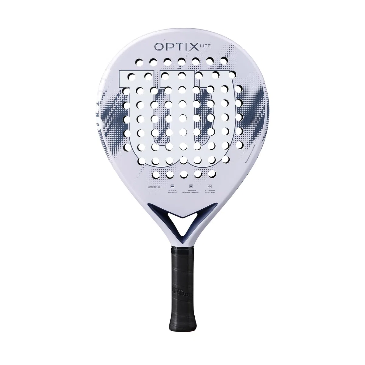 Wilson Optix V2 Lite Padel-Schläger, Anfängerfreundlicher Schläger, Mit Leichter Glasfaseroberfläche, Perfekt für Training oder Freundschaftsspiele