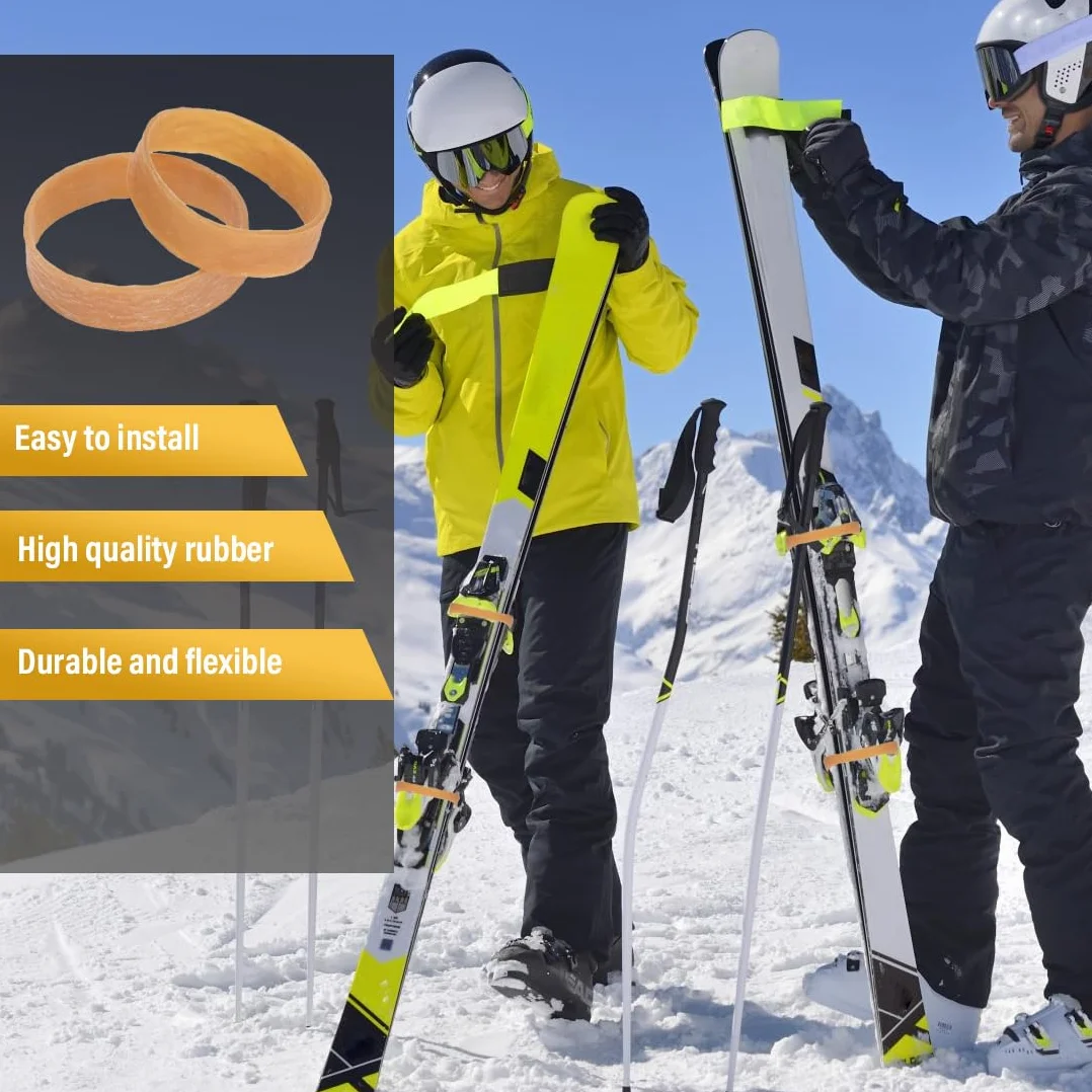 WUSJCOF 20er Pack Bindungshalter Ski-Stoppergummis Bindungs Gummi