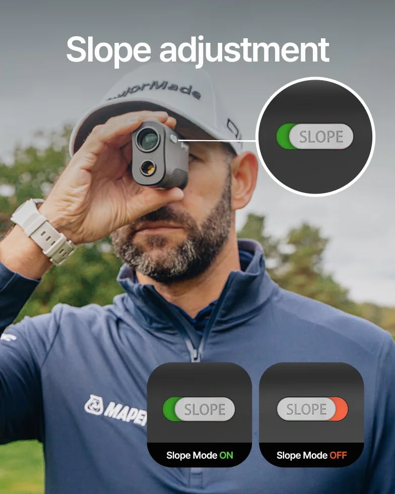 Golf Buddy GB Laser 2S Pro Golf Entfernungsmesser mit Neigung, 2–1000 m Reichweite, Pin Finder Vibration, Buddy-Modus, Scan und Triangulation – Präziser Laser-Entfernungsmesser, nur 161 g leicht