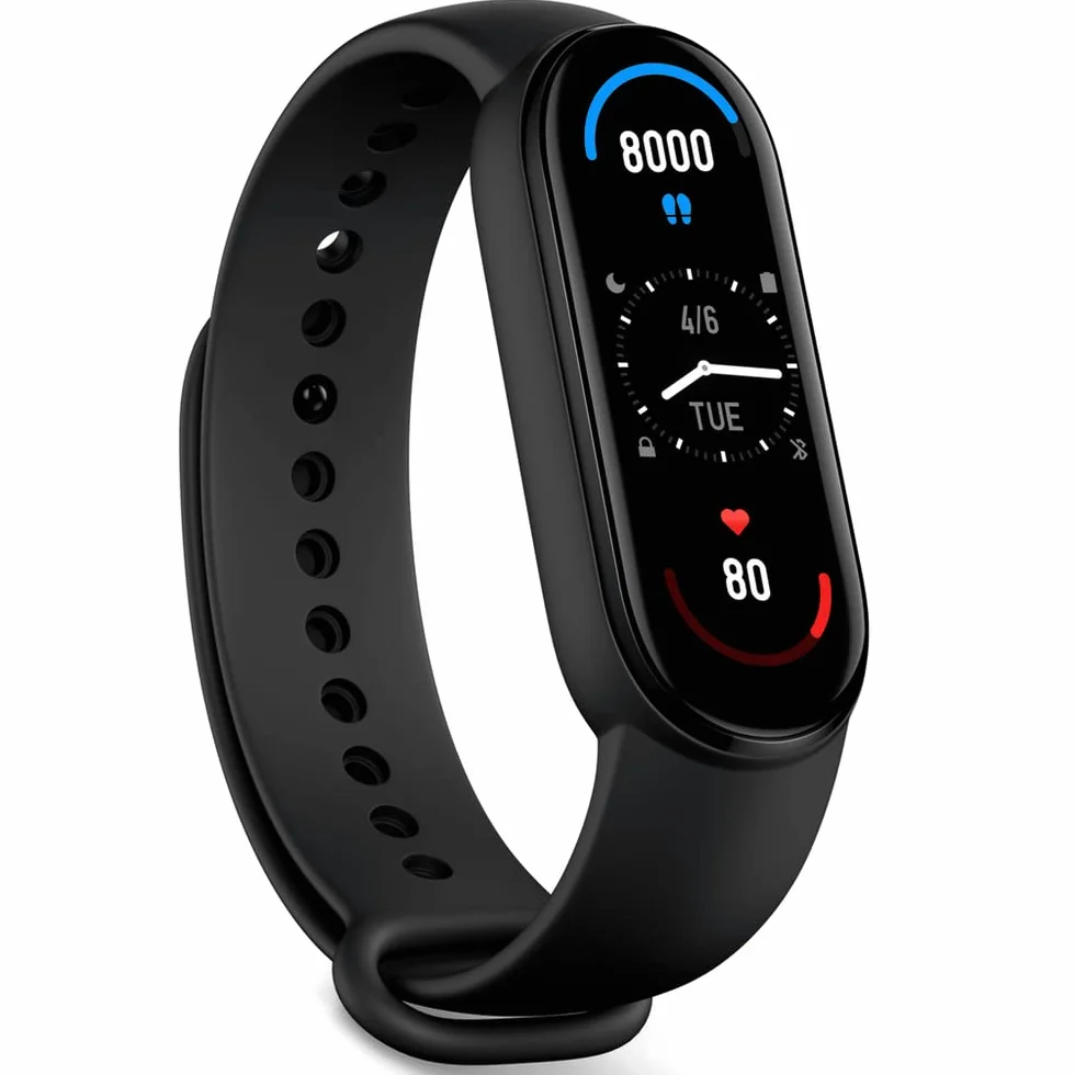 Xiaomi Mi Smart Band Fitness-Tracker & Aktivitäts-Tracker (TFT-Display, SpO2 Tracking, Schlafüberwachung, Herzfrequenzmessung, Benachrichtigungen, Schrittzähler, 5ATM wasserdicht, Mi Fit App)
