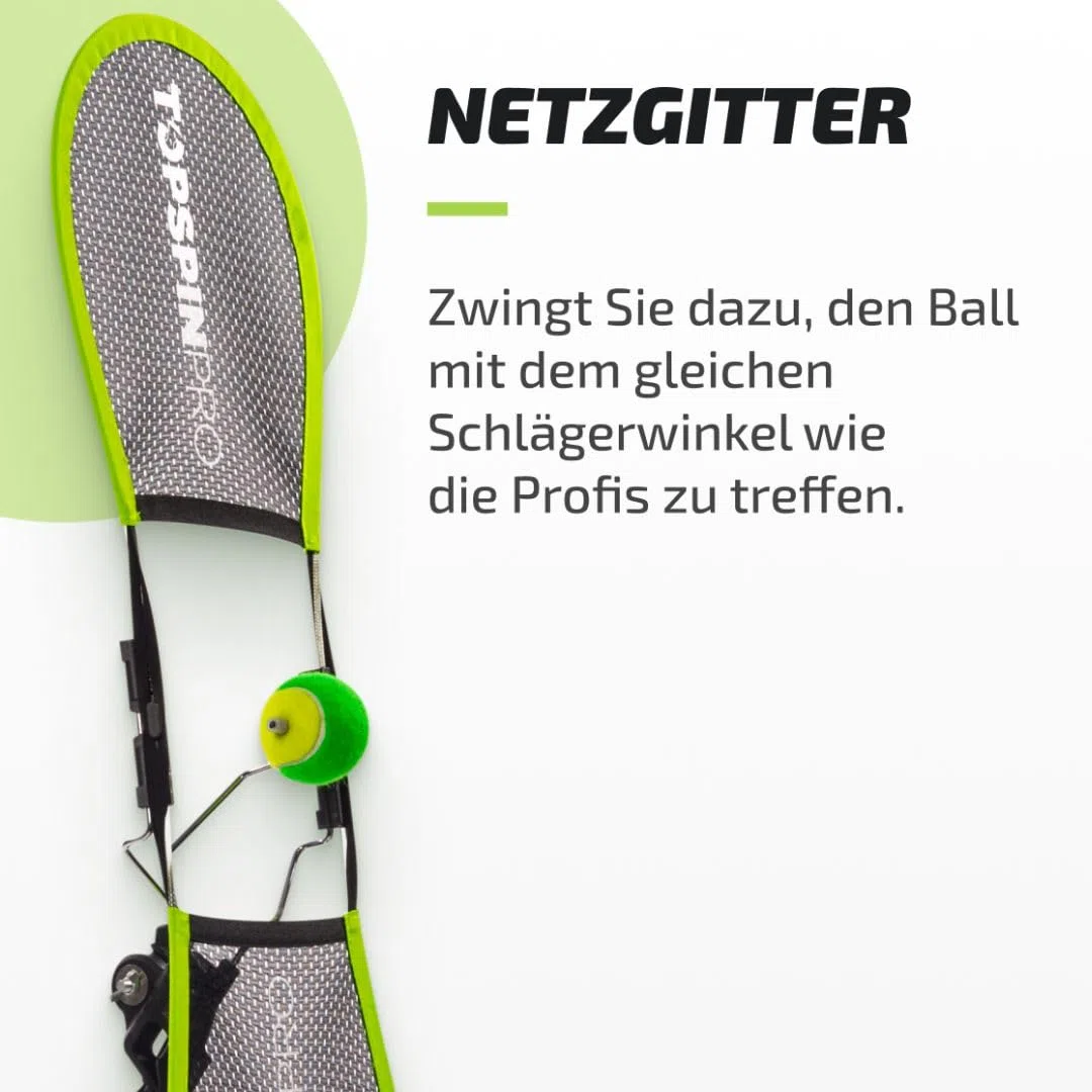 TopspinPro Tennis Trainer | Das Original | Topspin in nur 2 Minuten am Tag Lernen | Einzigartiges Tennis Training & Schnelle Ergebnisse | Bekannt und bewährt in 127 Ländern