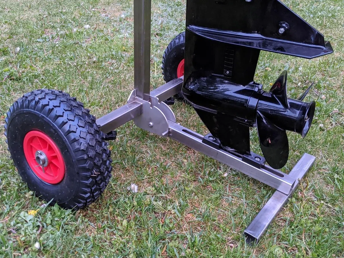 Außenbordmotorträger für Boote, tragbarer Lagerregal, Edelstahl, Premium-Modell
