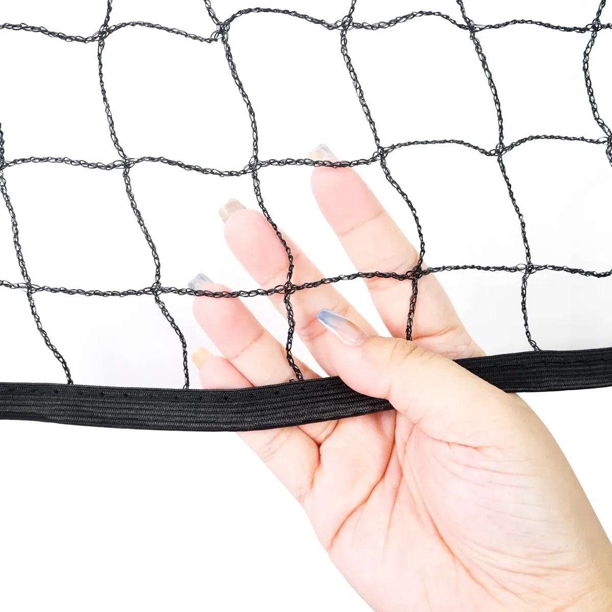 Aoneky 9.6m/6.4m/4.5m Volleyballnetz für Garten Strand Pool Indoor Outdoor, Tragbares Badminton mit Befestigungsseilen
