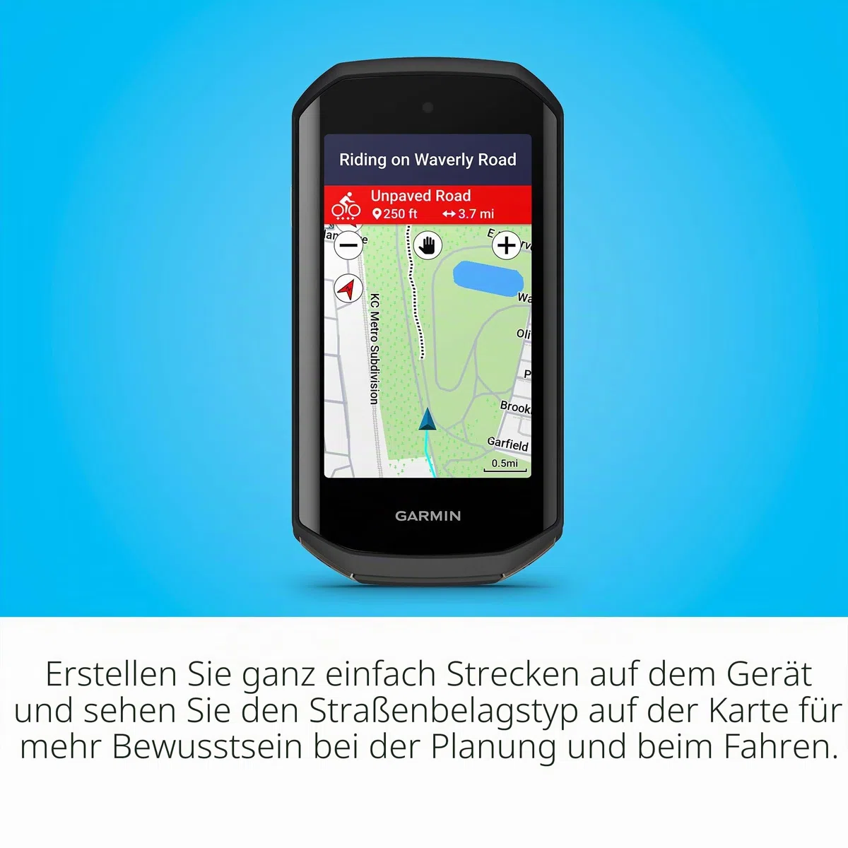 Garmin Edge 1050®, Premium-Fahrradcomputer, lebendiges Farb-Touchscreen-Display, eingebauter Lautsprecher, erweiterte Trainings- und Gruppenfahrten, Straßengefahrenwarnungen
