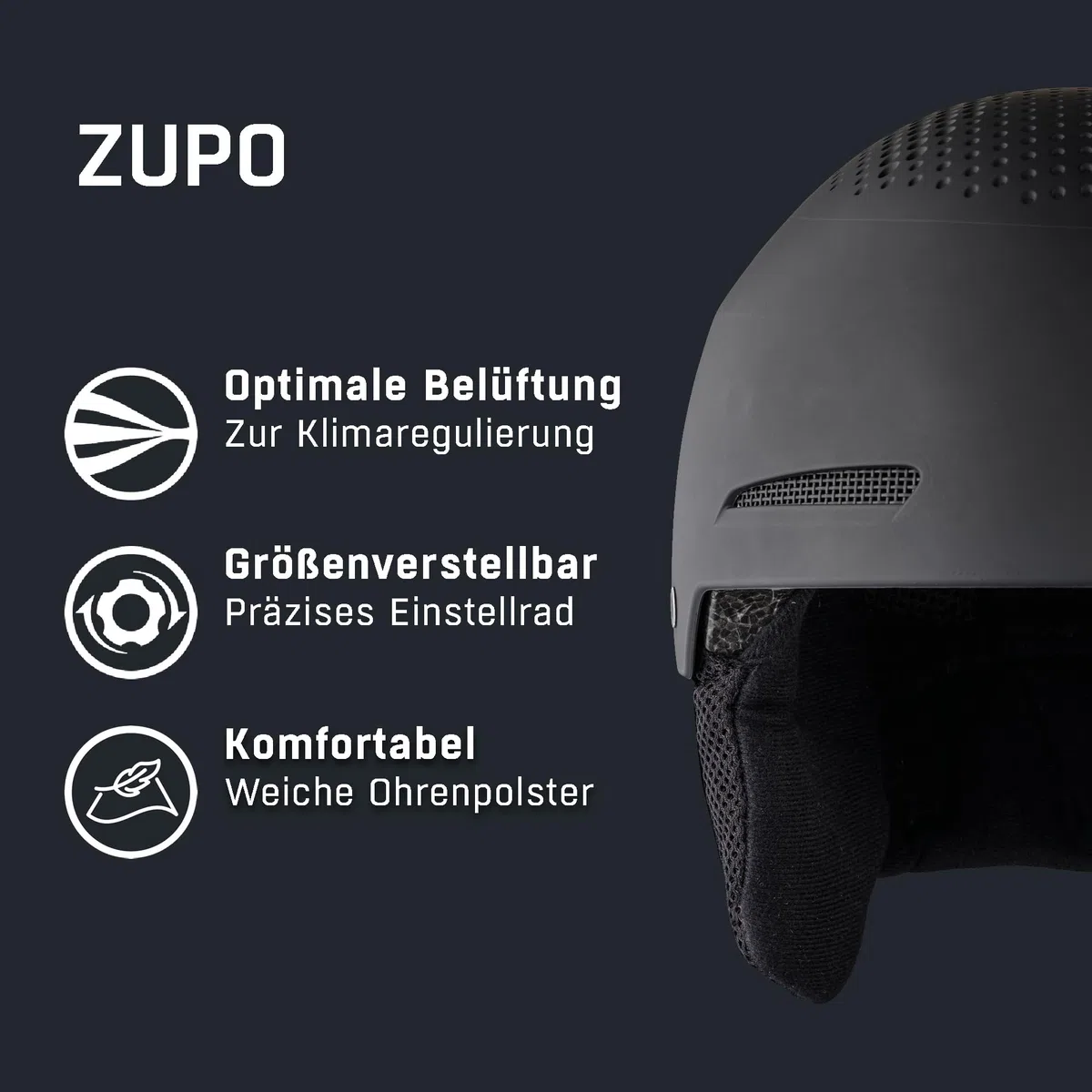 ALPINA Zupo - Stylischer und sicher Kinder-Hartschalenhelm mit abnehmbaren Ohrenpolstern, innovativem Belüftungssystem, optimale Stoßdämpfung