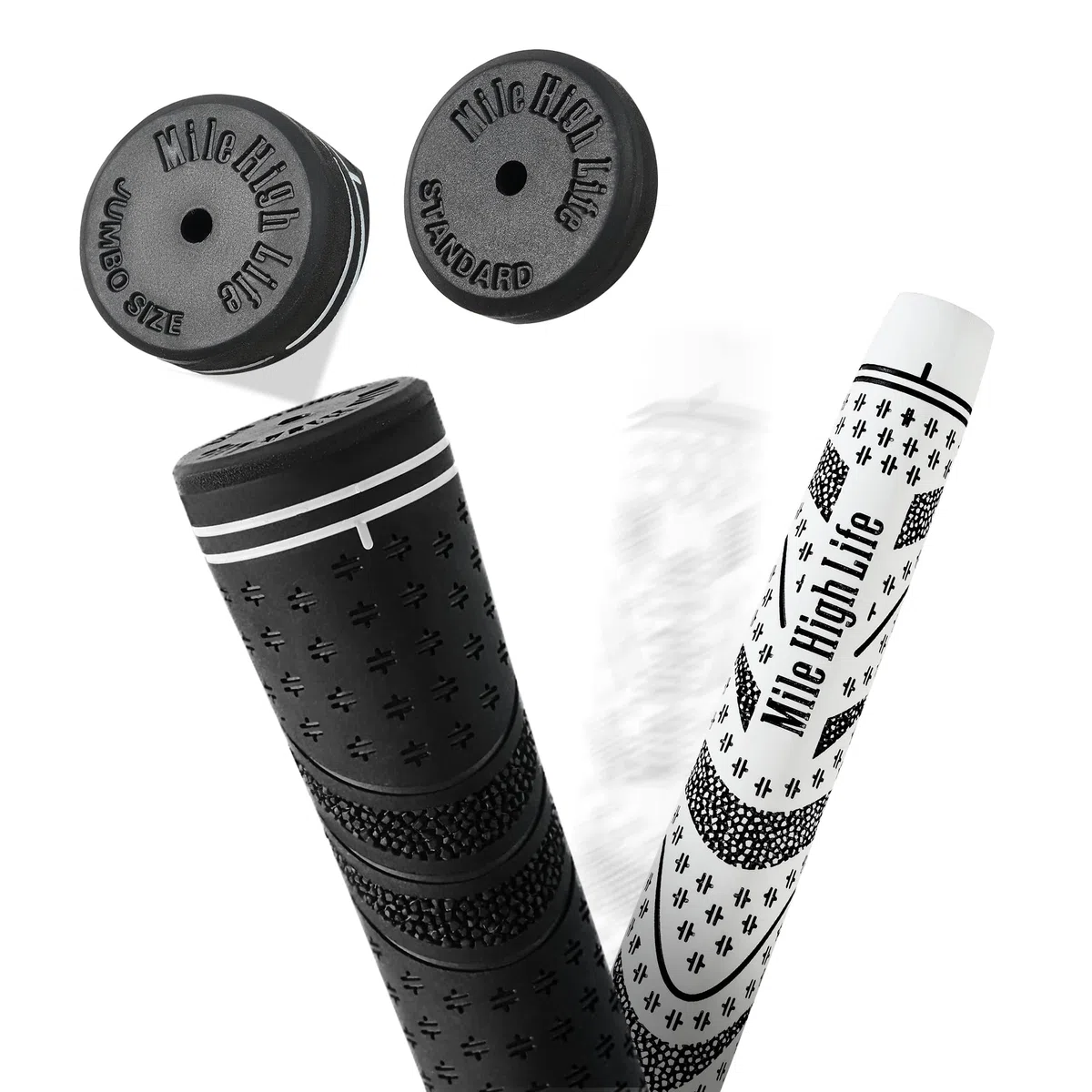 Mile High Life Golfgriffe, 13 Stück/3 Stück, Allwetter-Golfschlägergriffe aus weichem Gummi, hohe Stoßdämpfung, verbesserte Traktion, Standard, mittlere und Jumbo-Größe (Kern 1,5 cm - 1,5 cm)