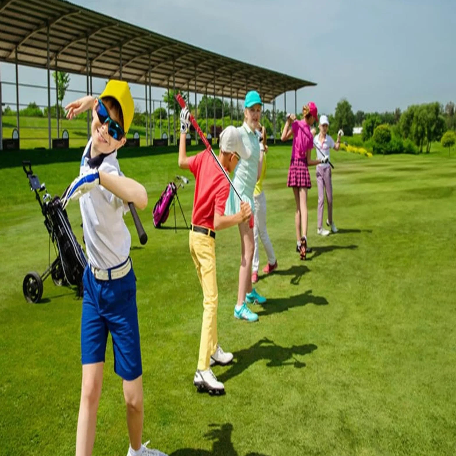 CRESTGOLF Putter Golf 33inch,Gummi Griff, Golf Zubehör Putter Geeignet für Golfer jeder Stufe,Sechs Farben für Ihre Wahl, 6pcs Mixed Color.