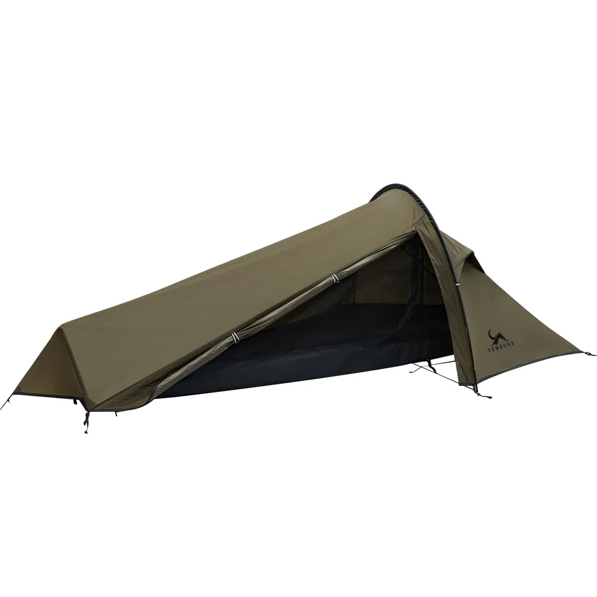 TOMOUNT Bivy Nylon Zelt Ultralight 1 Person wasserdichtes Biwaksack kleines Packmaß Trekkingzelt EIN-Man Zelt für Trekking, Camping, Outdoor, Klettern mit Rucksack