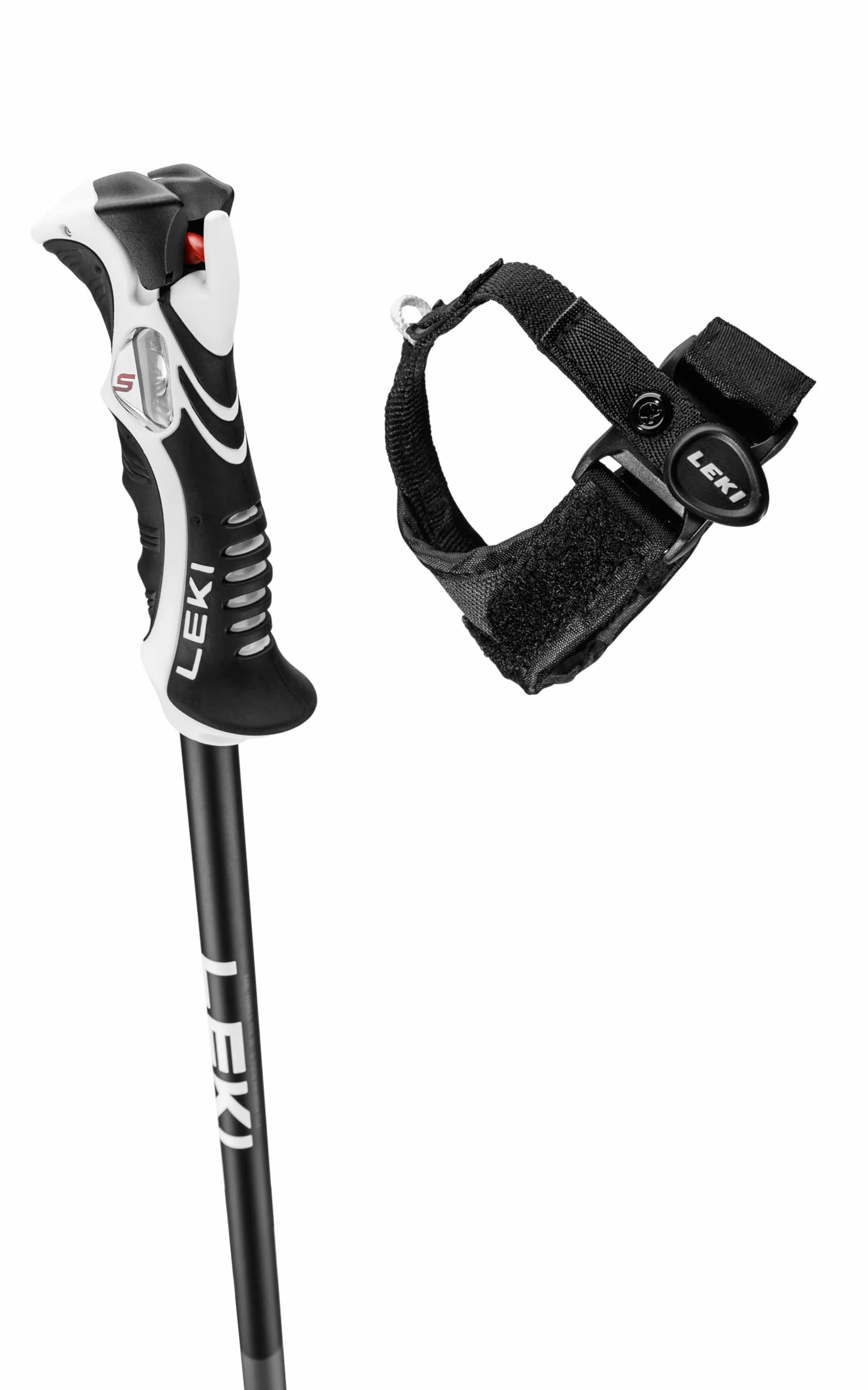 LEKI Bold LITE S Stöcke 2025 Dark Anthracite/Bright red/Black