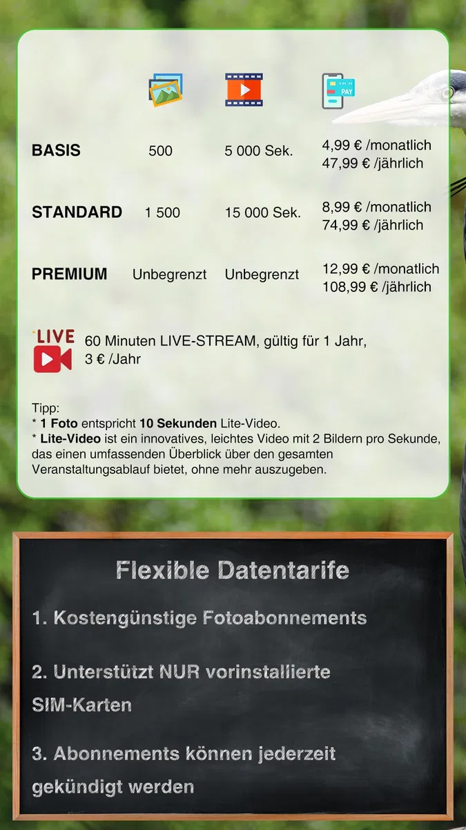 GardePro X50 Pro Max 4G LTE Wildkamera mit Live-Streaming, Wiederaufladbare 8000mAh Akku, integrierte SD Karte, 48MP 1296P, X50PLMB Wildtierkamera mit bewegungsmelder nachtsicht, Handyübertragung