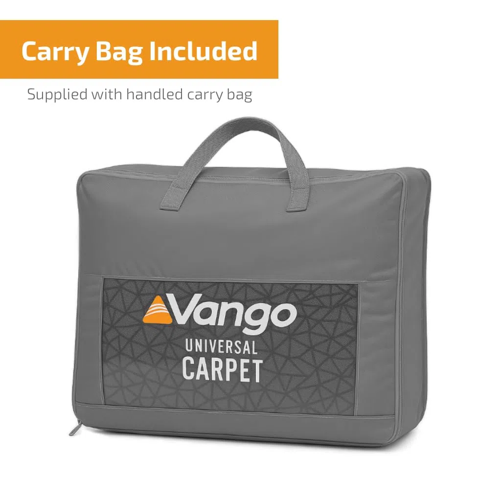 Vango Universeller Zeltteppich, Luxus-Campingteppich mit weicher gewebter Nylon-Oberseite und isolierender Schaumstoff-Zwischenschicht, wasserdichte, rutschfeste PE-Unterseite, leicht zu reinigender