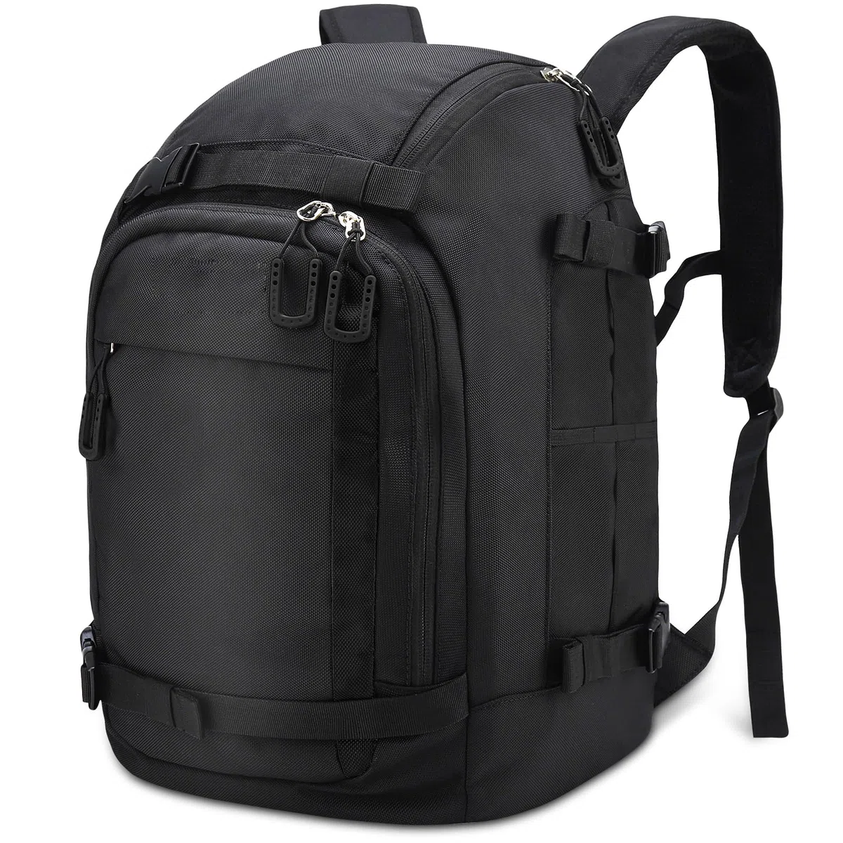 Skischuhtasche mit Helmfach 50L 1680D Nylon Skirucksack Skischuhrucksack mit Helmtasche Skitasche Siksack für Skistiefel Schlittschuhe Snowboard Inline-Skates