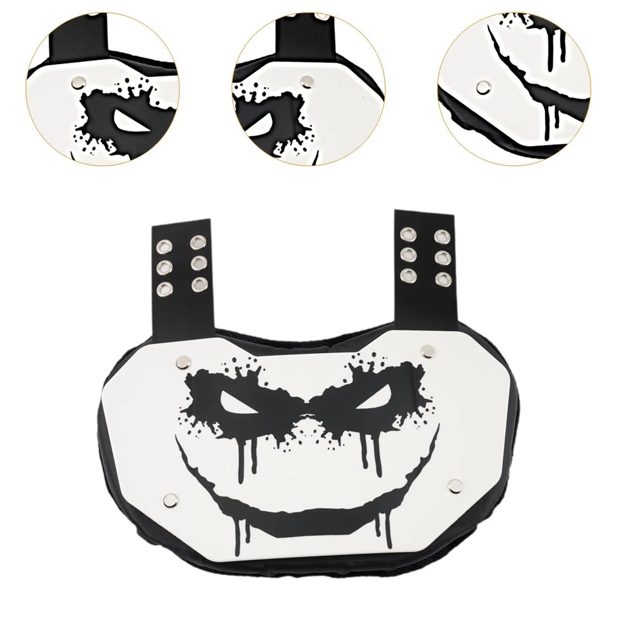 rockible Football Backplate, Professioneller Jugend-Fußball-Rückenprotektor, Football Back Pad, Rugby Back Pads Atmungsaktiv, Rückenprotektor Hochschlagfester Schutzteller für Trainingsspieler