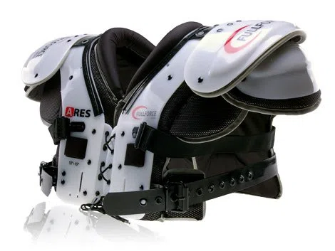 Full Force Ares Multi Position American Football Shoulder Pad LB/RB/OL/DL, Schwarz, XL, FF0202012113