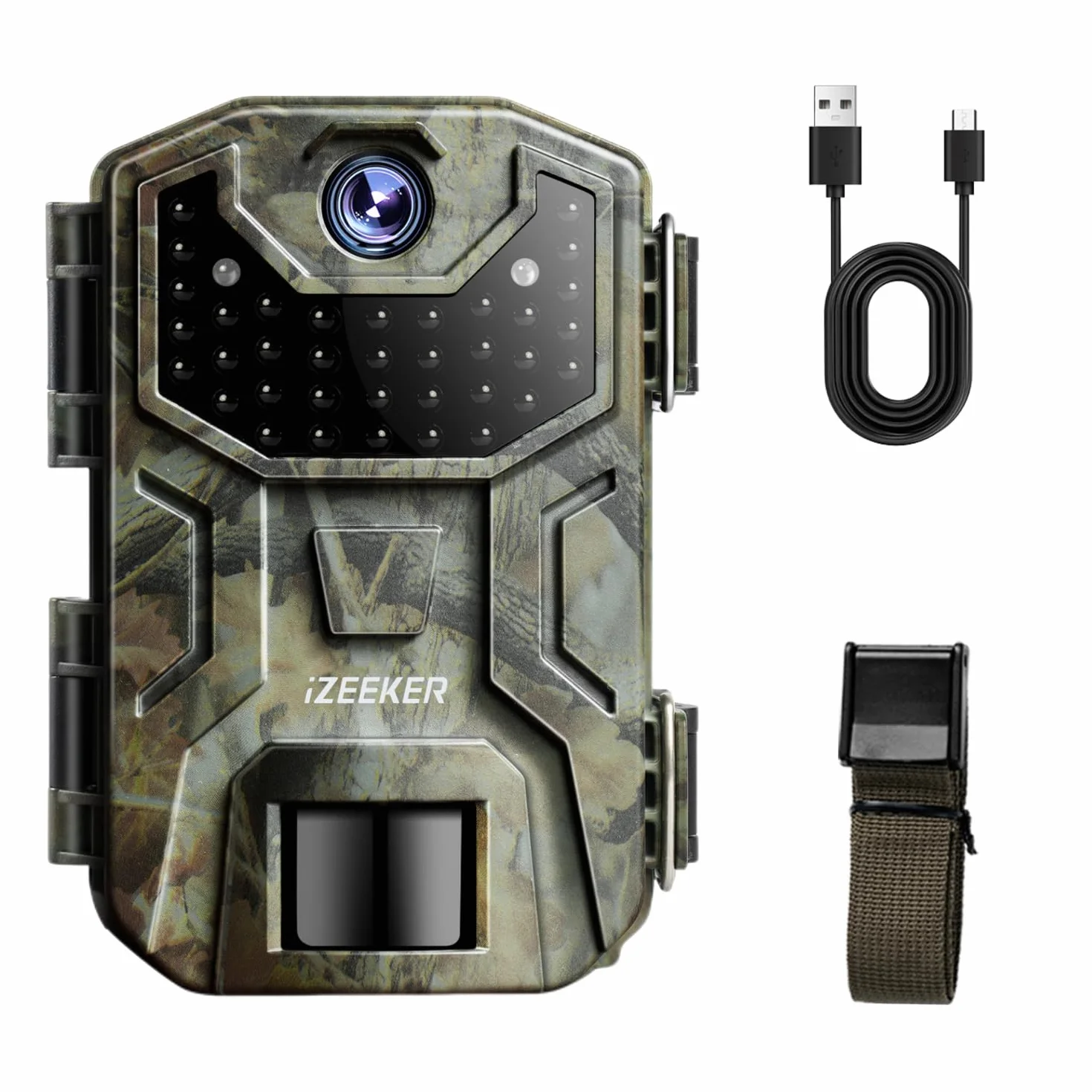 iZEEKER Wildkamera Ohne WLAN, Wildtierkamera mit 940nm No Glow Infrarot LEDs, Wildkamera mit Bewegungsmelder Nachtsicht IP66 Wasserdicht für die Tierbeobachtung Heim Sicherheit